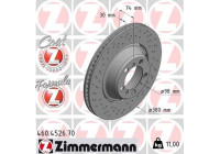 Disque de frein 460.4526.70 Zimmermann