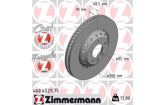 Disque de frein 460.4529.75 Zimmermann