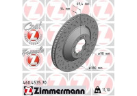 Disque de frein 460.4535.70 Zimmermann