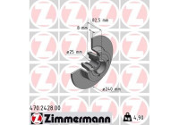 Disque de frein 470.2428.00 Zimmermann