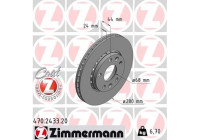Disque de frein 470.2433.20 Zimmermann