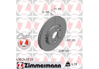 Disque de frein 470.2437.20 Zimmermann