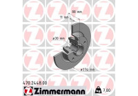 Disque de frein 470.2448.00 Zimmermann
