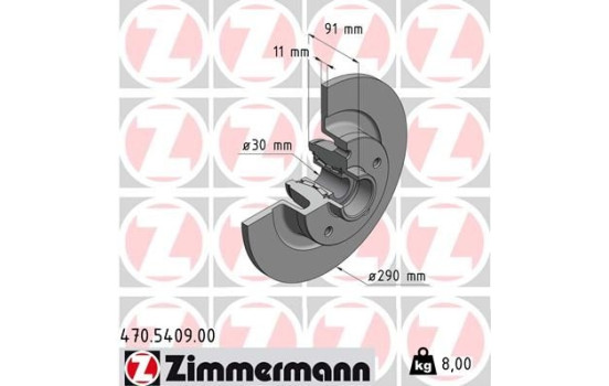 Disque de frein 470.5409.00 Zimmermann