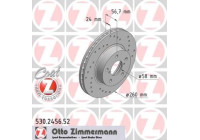 Disque de frein 530.2456.52 Zimmermann