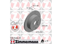 Disque de frein 530.2466.20 Zimmermann