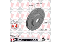 Disque de frein 530.2469.52 Zimmermann