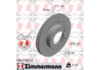 Disque de frein 590.2586.20 Zimmermann
