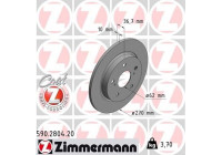 Disque de frein 590.2804.20 Zimmermann