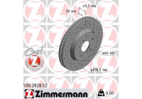 Disque de frein 590.2828.52 Zimmermann