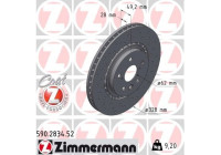 Disque de frein 590.2834.52 Zimmermann