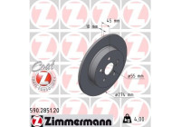 Disque de frein 590.2851.20 Zimmermann