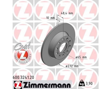 Disque de frein 600.3241.20 Zimmermann