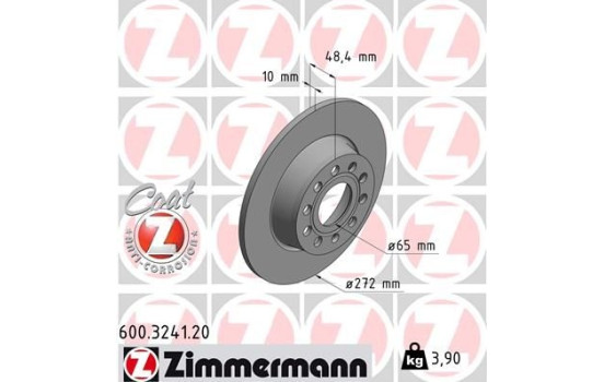 Disque de frein 600.3241.20 Zimmermann