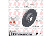 Disque de frein 600.3264.52 Zimmermann