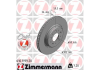 Disque de frein 610.1199.20 Zimmermann