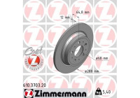 Disque de frein 610.3703.20 Zimmermann