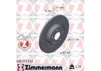 Disque de frein 610.3727.52 Zimmermann