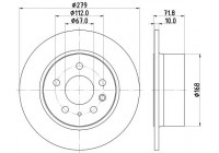 Disque de frein 8DD 355 100-991 Hella