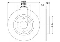 Disque de frein 8DD 355 101-451 Hella