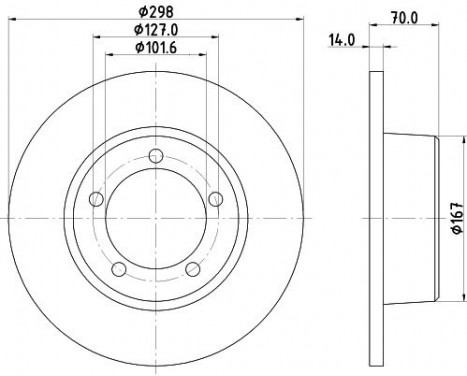 Disque de frein 8DD 355 101-591 Hella