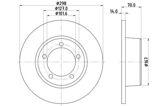 Disque de frein 8DD 355 101-591 Hella