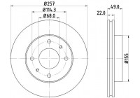 Disque de frein 8DD 355 102-651 Hella