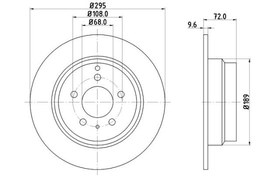 Disque de frein 8DD 355 103-701 Hella