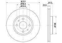 Disque de frein 8DD 355 103-971 Hella