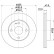 Disque de frein 8DD 355 104-151 Hella