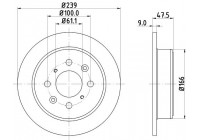 Disque de frein 8DD 355 104-951 Hella