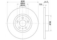Disque de frein 8DD 355 106-451 Hella