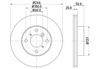 Disque de frein 8DD 355 107-391 Hella
