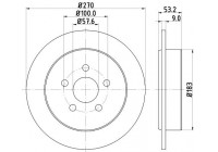 Disque de frein 8DD 355 107-921 Hella