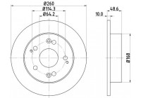 Disque de frein 8DD 355 110-311 Hella
