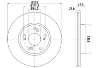 Disque de frein 8DD 355 110-631 Hella