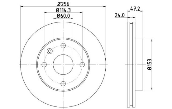 Disque de frein 8DD 355 111-361 Hella