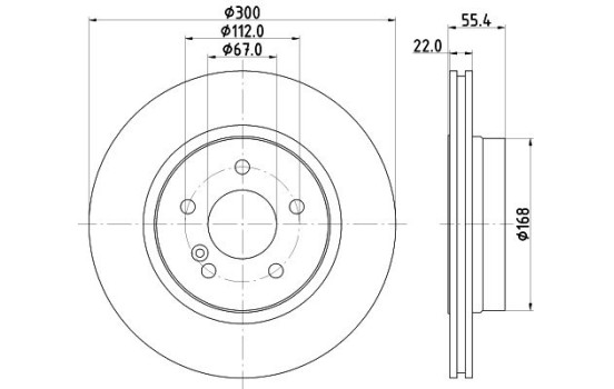 Disque de frein 8DD 355 111-851 Hella