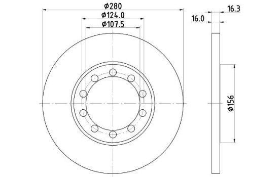 Disque de frein 8DD 355 113-291 Hella