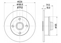 Disque de frein 8DD 355 113-461 Hella Pagid GmbH