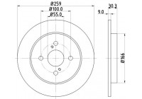 Disque de frein 8DD 355 113-601 Hella