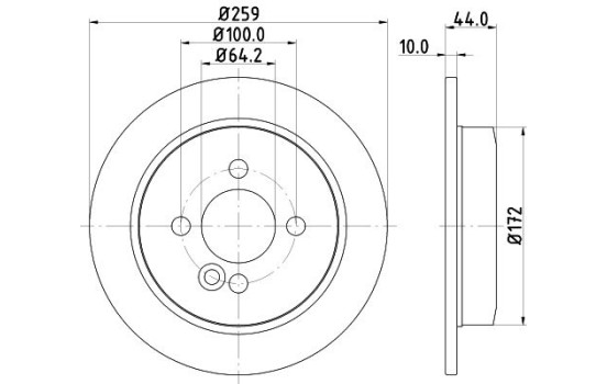 Disque de frein 8DD 355 115-261 Hella