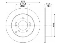 Disque de frein 8DD 355 115-991 Hella