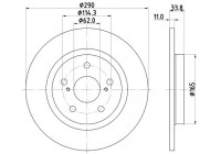Disque de frein 8DD 355 116-121 Hella