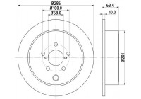 Disque de frein 8DD 355 116-421 Hella