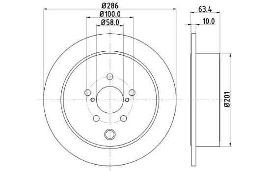 Disque de frein 8DD 355 116-421 Hella