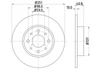Disque de frein 8DD 355 116-441 Hella