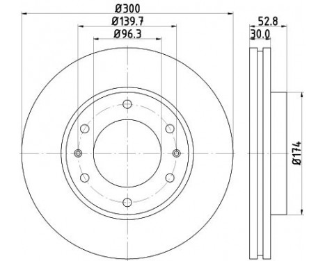 Disque de frein 8DD 355 116-481 Hella