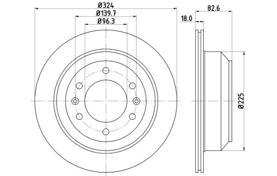 Disque de frein 8DD 355 116-491 Hella