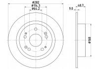 Disque de frein 8DD 355 116-521 Hella
